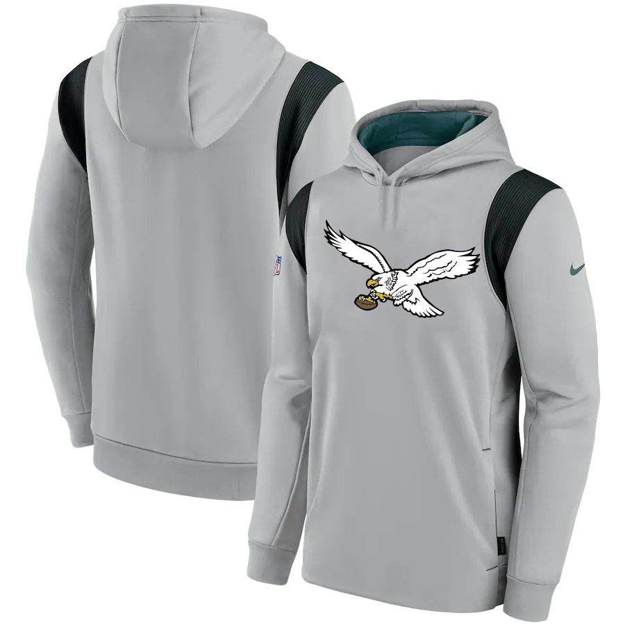Men 2023 NFL Philadelphia Eagles grey Sweatshirt style 10312